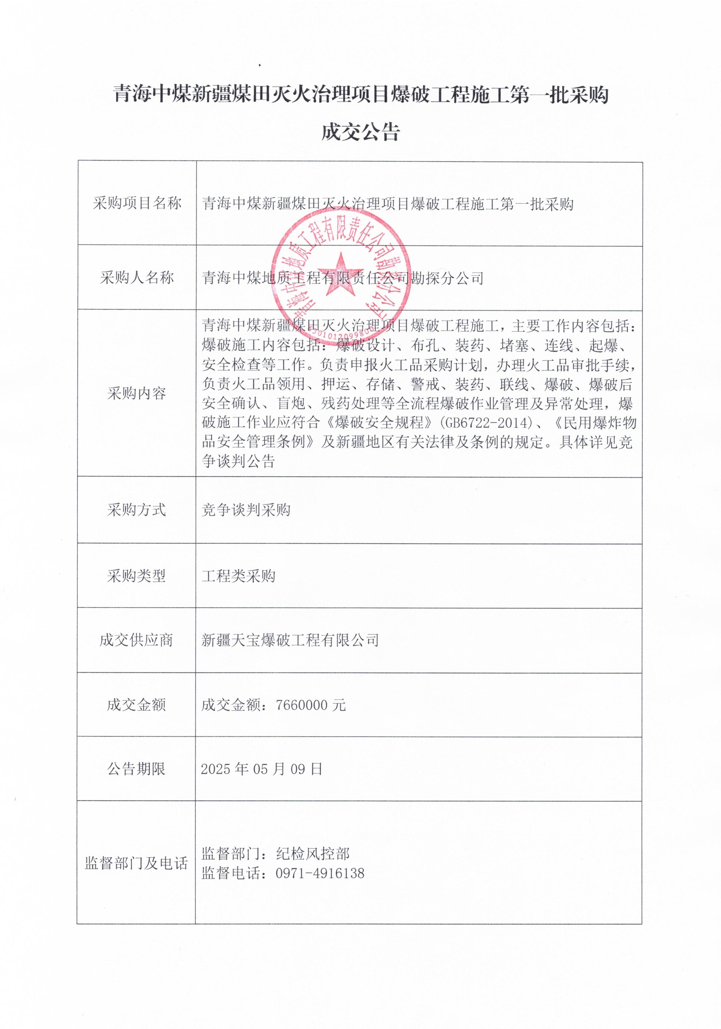 青海中煤新疆煤田灭火治理项目爆破工程施工第一批采购成交公告.jpg